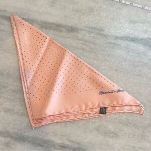 Turnbull Asser Peach Polka Dot Handkerchief
